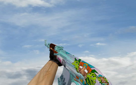 Модель "AK-47 Vivid Jungle" для CS 1.6