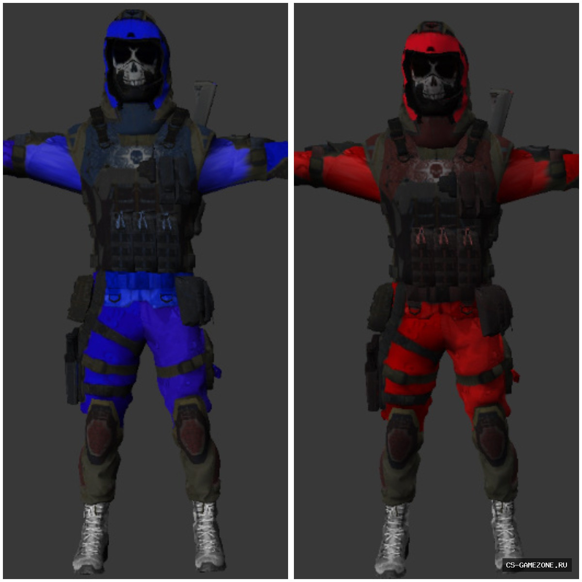 Мужская модель Воитель (united) для CS 1.6