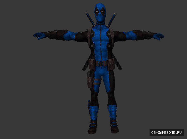 Мужская модель Deadpool  для CS 1.6