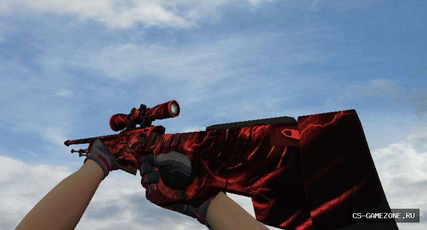 Модель HD AWP DEMON + Crimson kimono для CS 1.6
