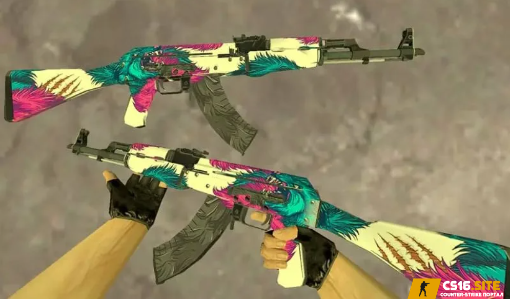 Модель AK-47 «Blue Wolf» для CS 1.6