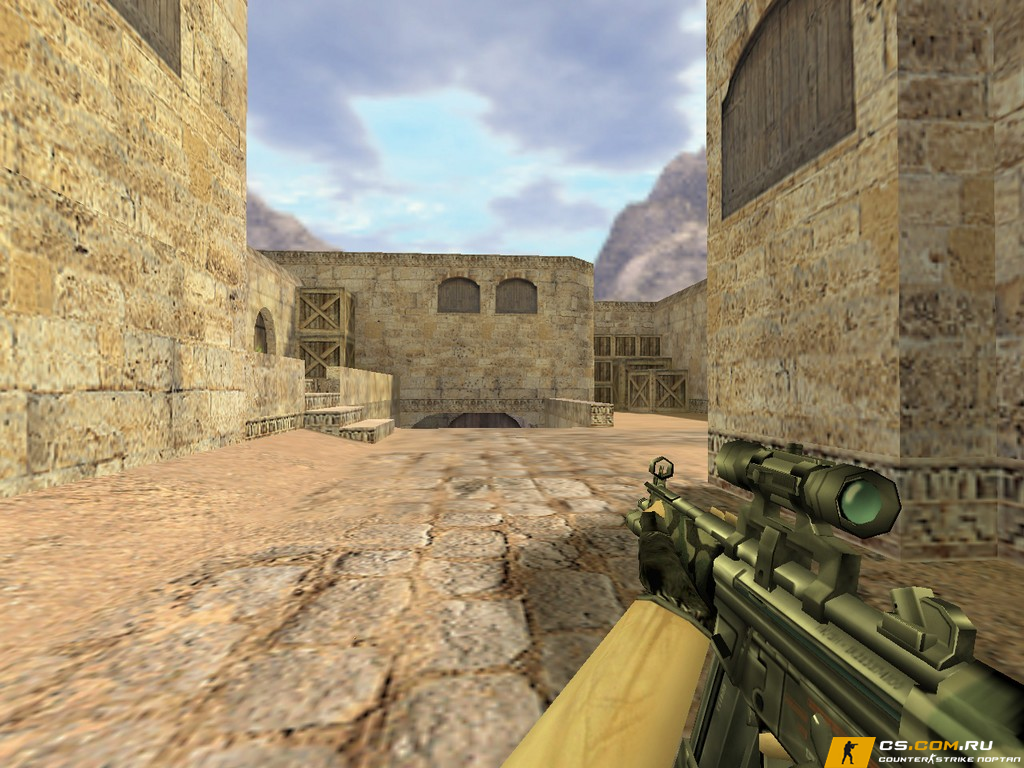 Модель MP5 Камуфляж с оптикой для CS 1.6