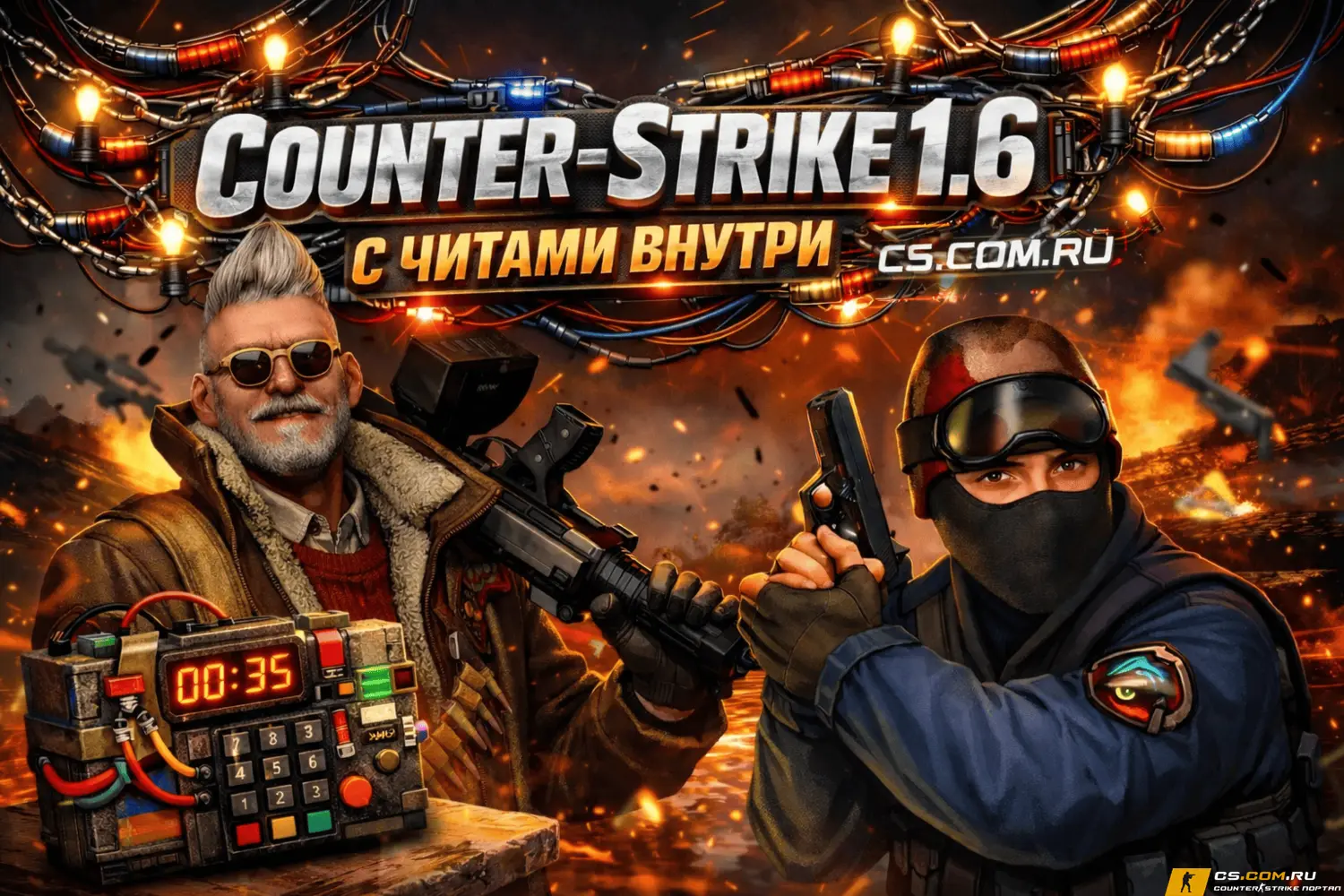(CS 1.6) КС 1.6 с читами АИМ и ВХ внутри