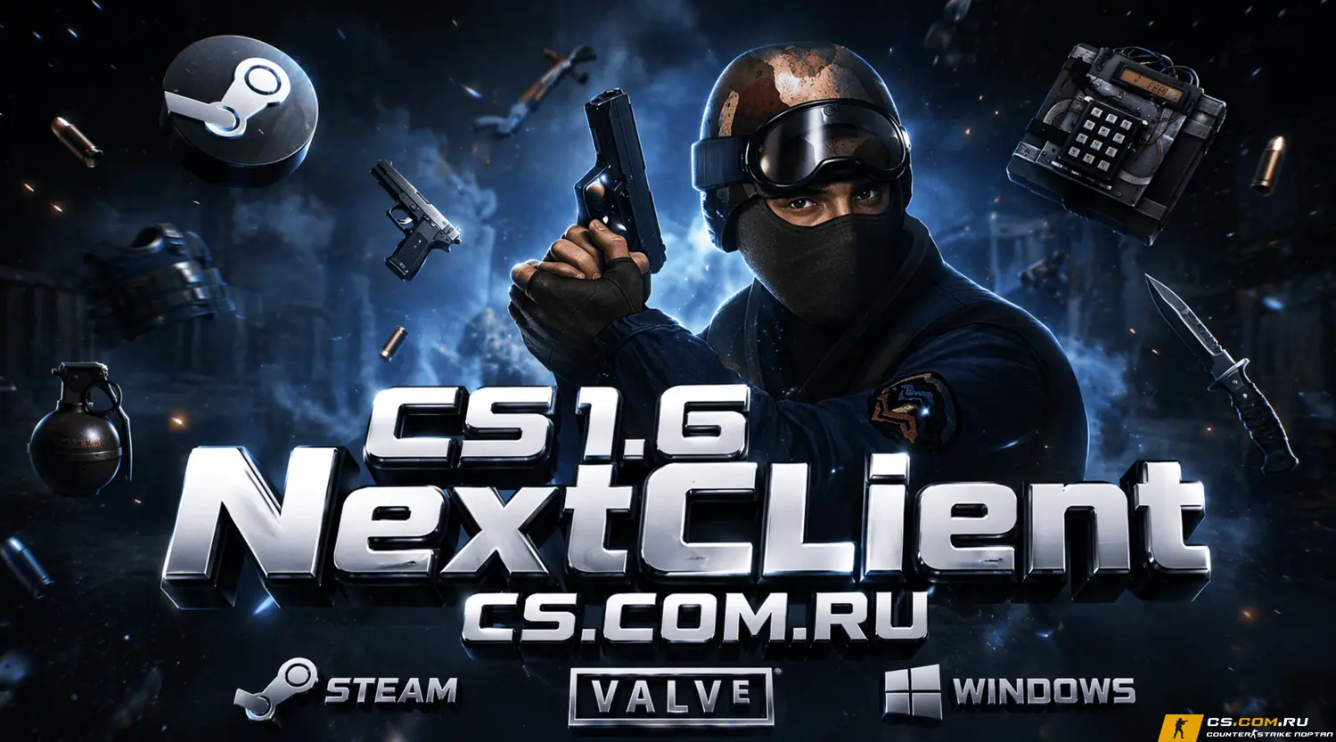 CS 1.6 (NextClient 1.6) - КС 1.6 Некст Клиент с настройкой прицела