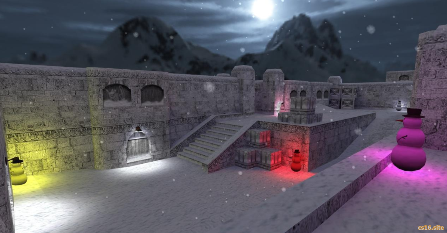 Карта «De_Dust_Winter_16» для CS 1.6