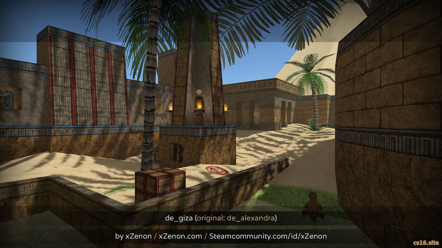 Карта «de_giza» для CS 1.6