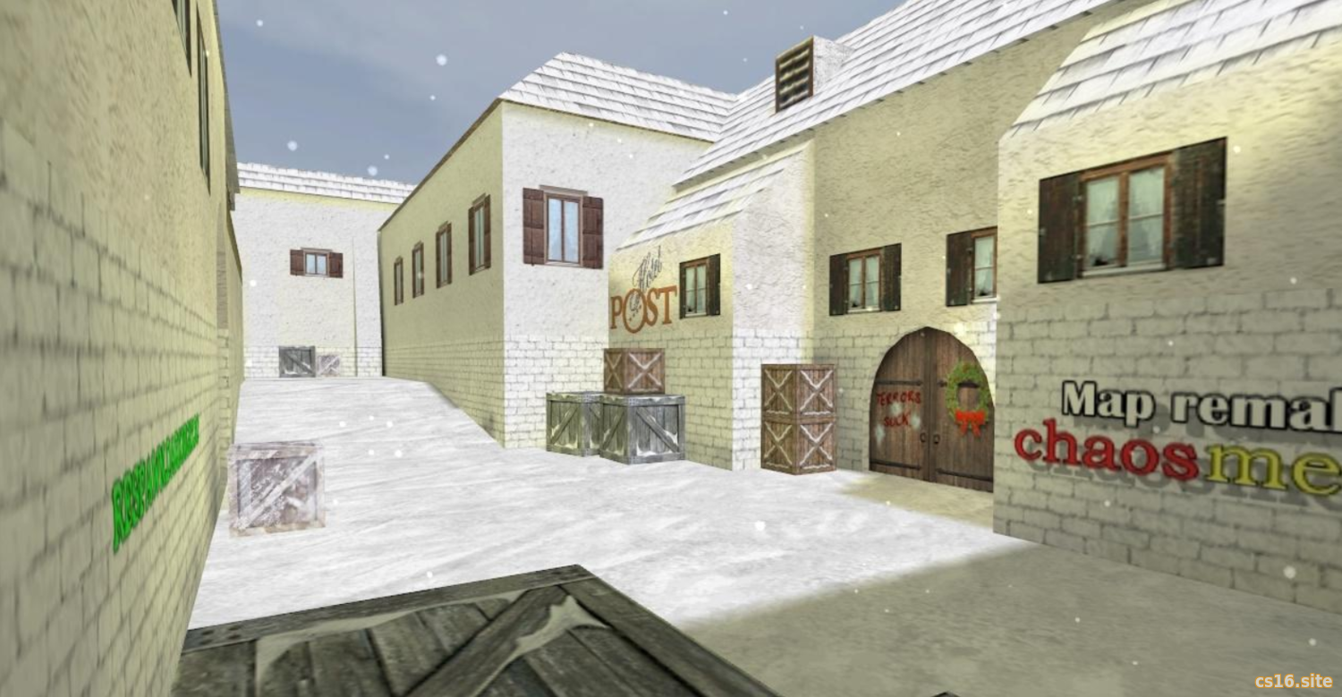 Карта «De_Inferno_Snow» для CS 1.6