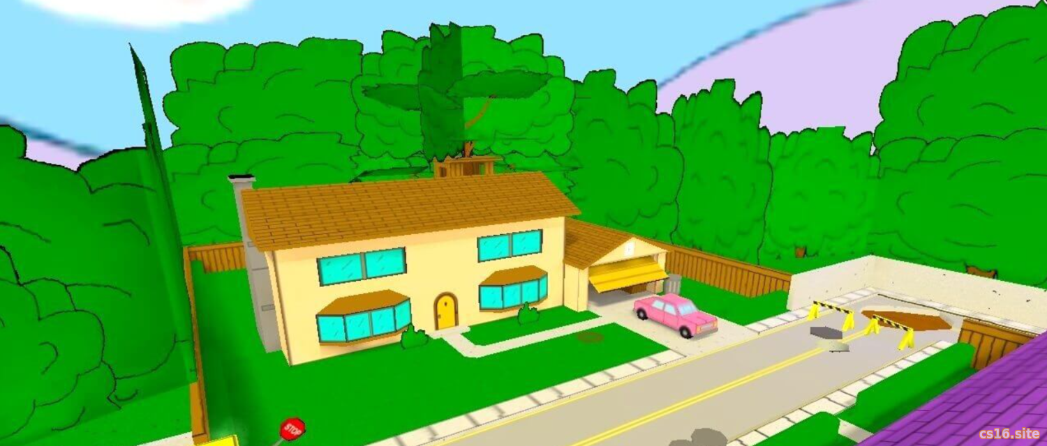 Карта «de_simpsons» для CS 1.6