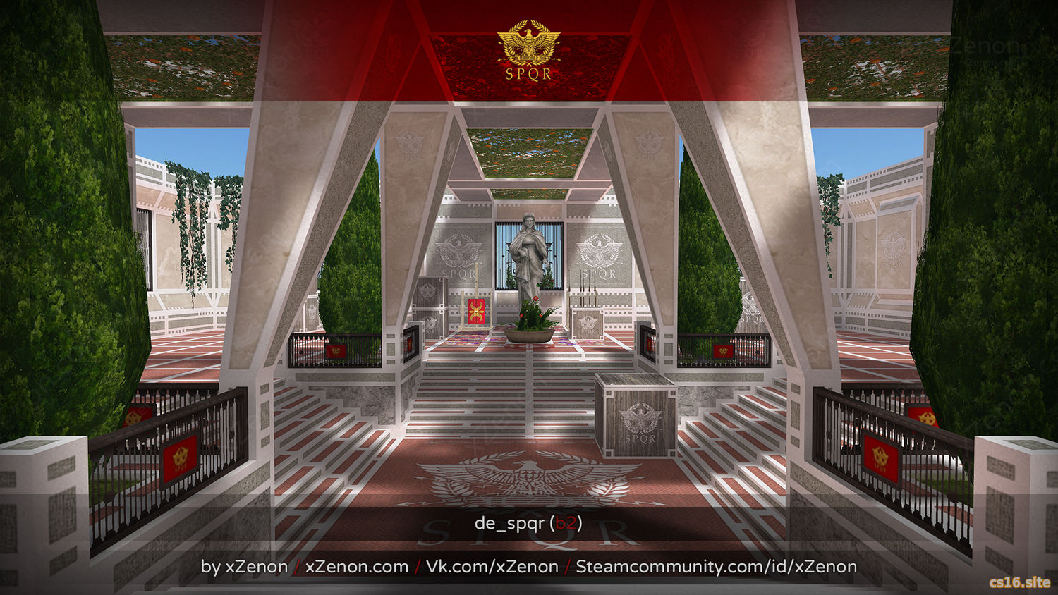 Карта «de_spqr B2» для CS 1.6