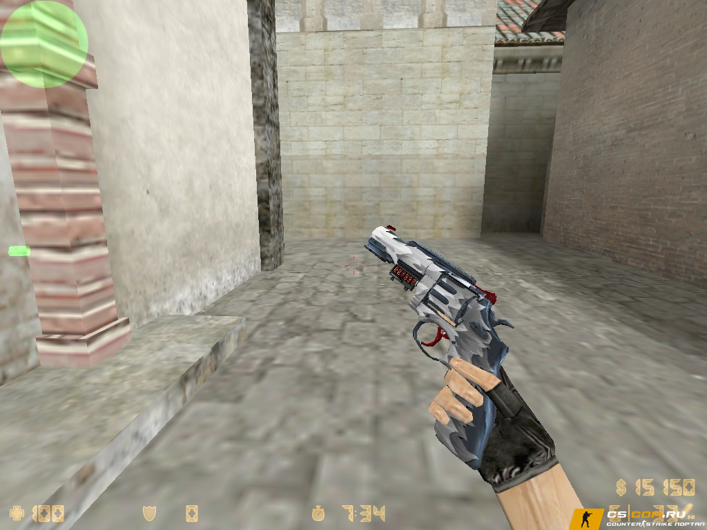 Модель Револьвер R8 Белый Клык (Арктический Волк) для CS 1.6