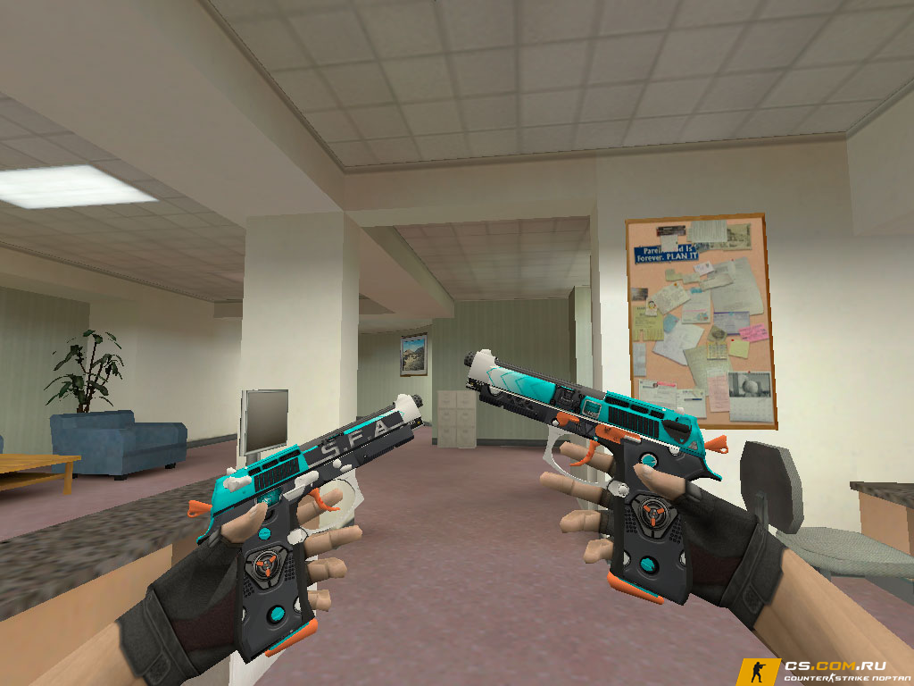 Модель Dual Berettas Счастливый запуск для CS 1.6