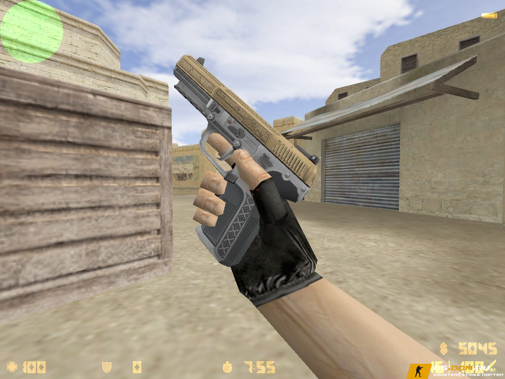 Модель Five-Seven Королевское Золото для CS 1.6
