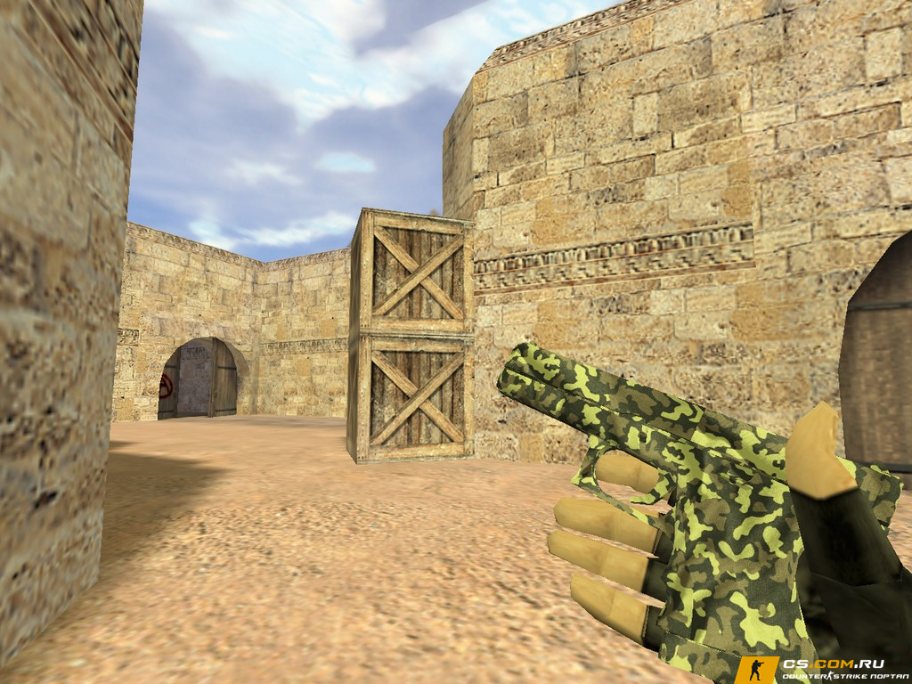 Модель Glock Армейский камуфляж для CS 1.6