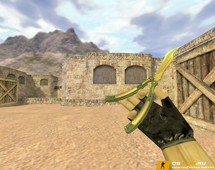 Модель «Нож бабочка Dragon Lore» для CS 1.6