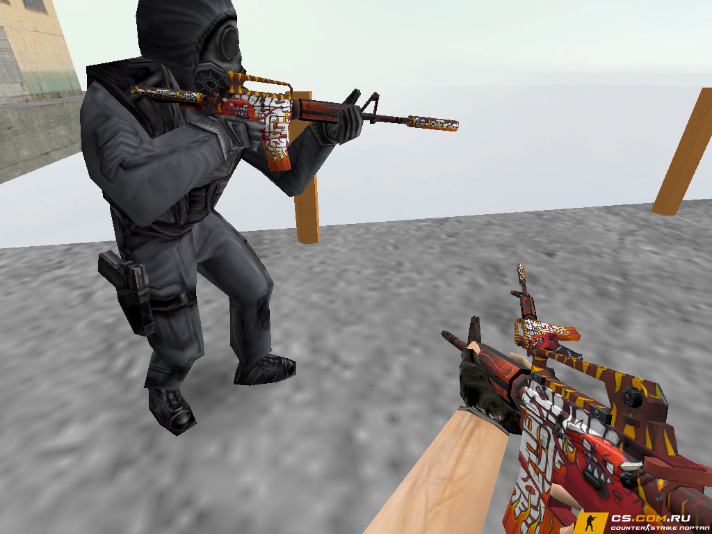 Модель M4A1 «Адское пламя» для CS 1.6