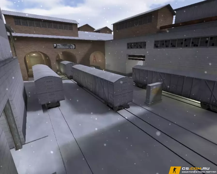 Карта «css_train_winter» для CS 1.6