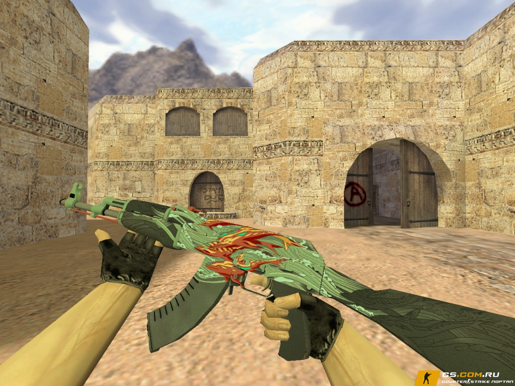 Модель AK-47 «Аквамариновая месть» для CS 1.6
