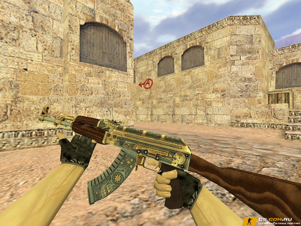 Модель AK-47 «Золотой картель» для CS 1.6