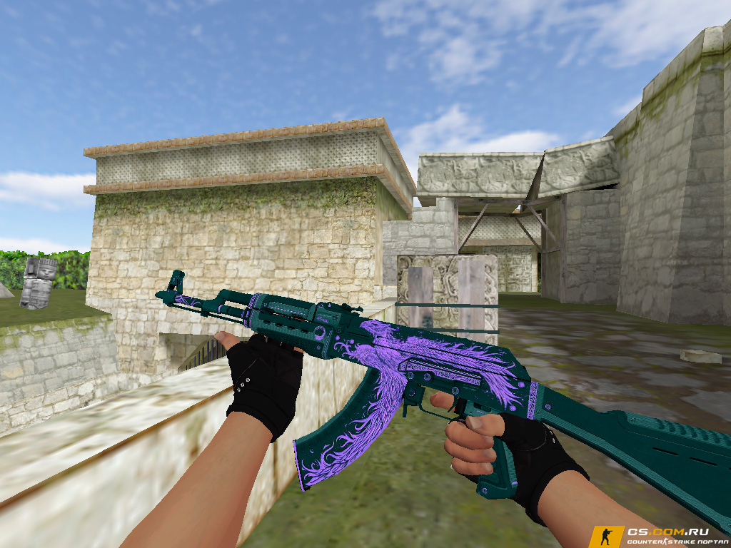 Модель AK-47 «Phoenix Rise Purple» для CS 1.6
