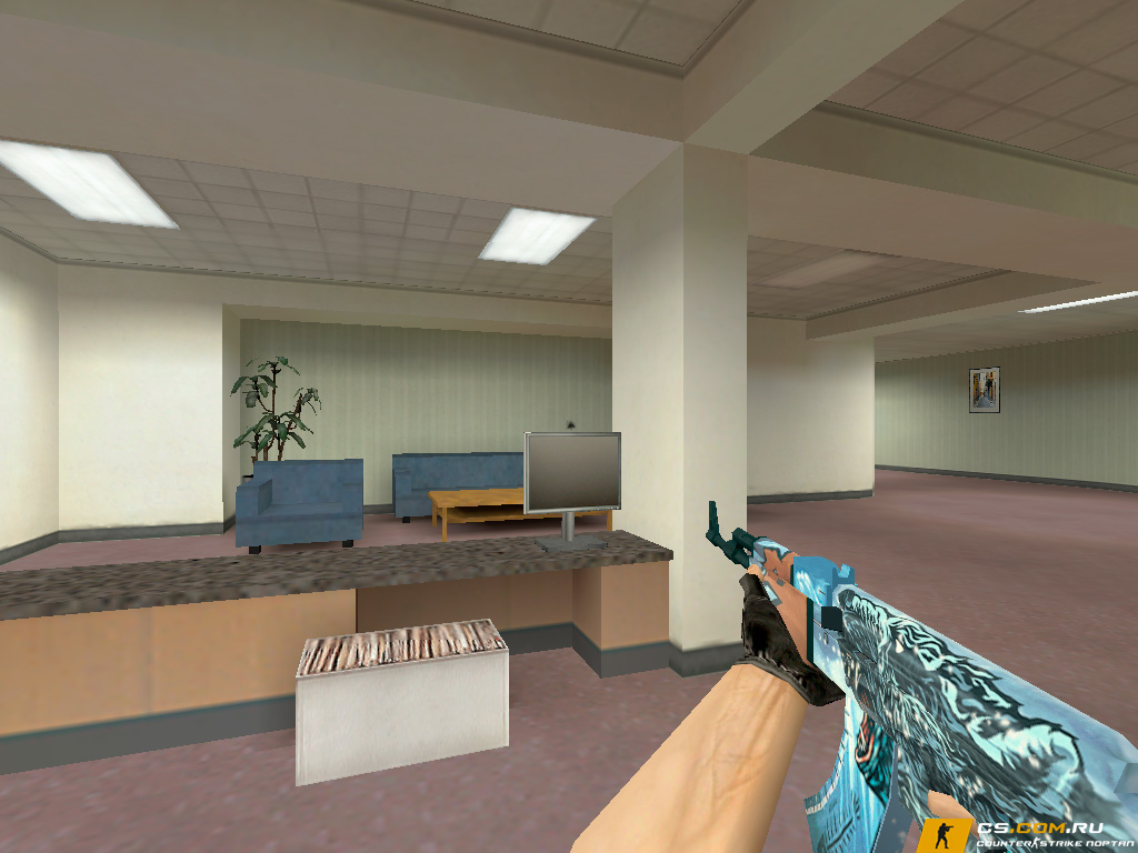 Модель AK-47 «Белый медведь» для CS 1.6