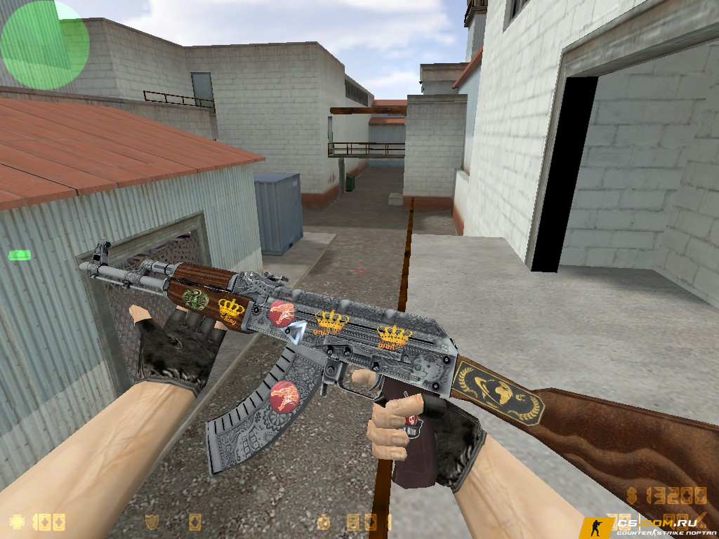 Модель AK-47 «Картель с наклейками» для CS 1.6