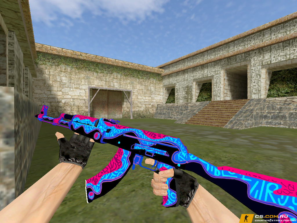 Модель AK-47 «Red Ice» для CS 1.6