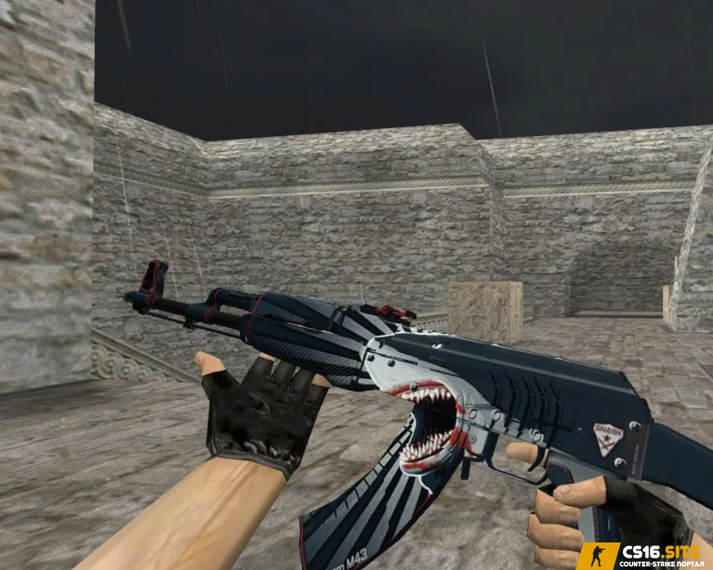 Модель AK-47 «Shark Attack» для CS 1.6