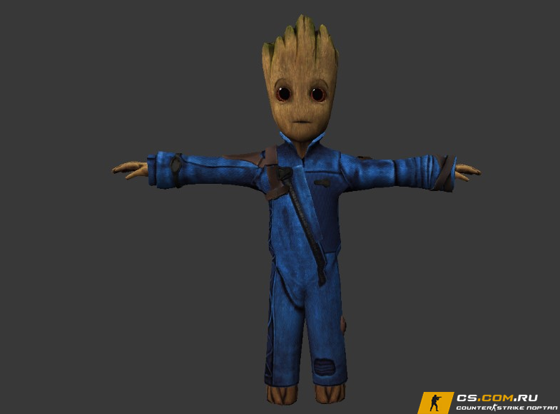 Мужская модель «Baby Groot» united для КС 1.6