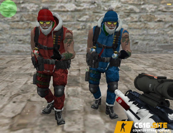 Модель админа «Battle Santa» для CS 1.6