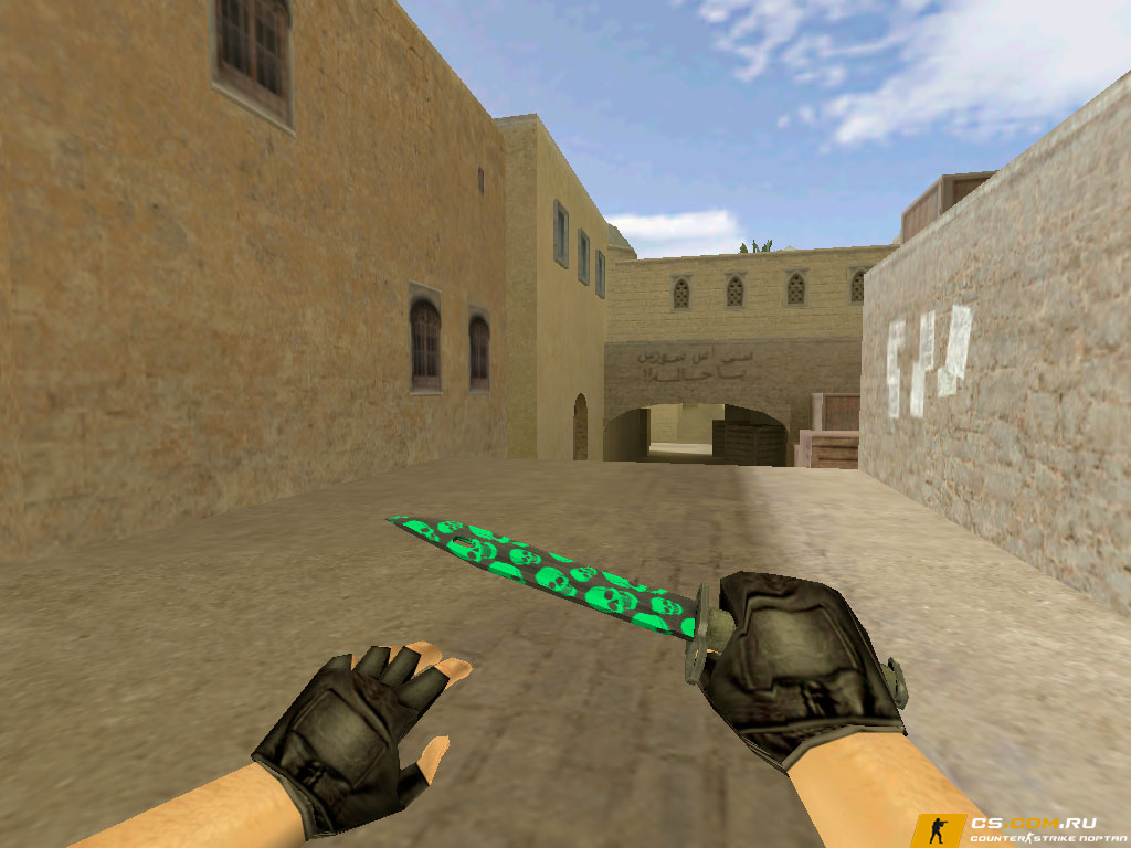 Модель Штык-нож «Черепа» для CS 1.6