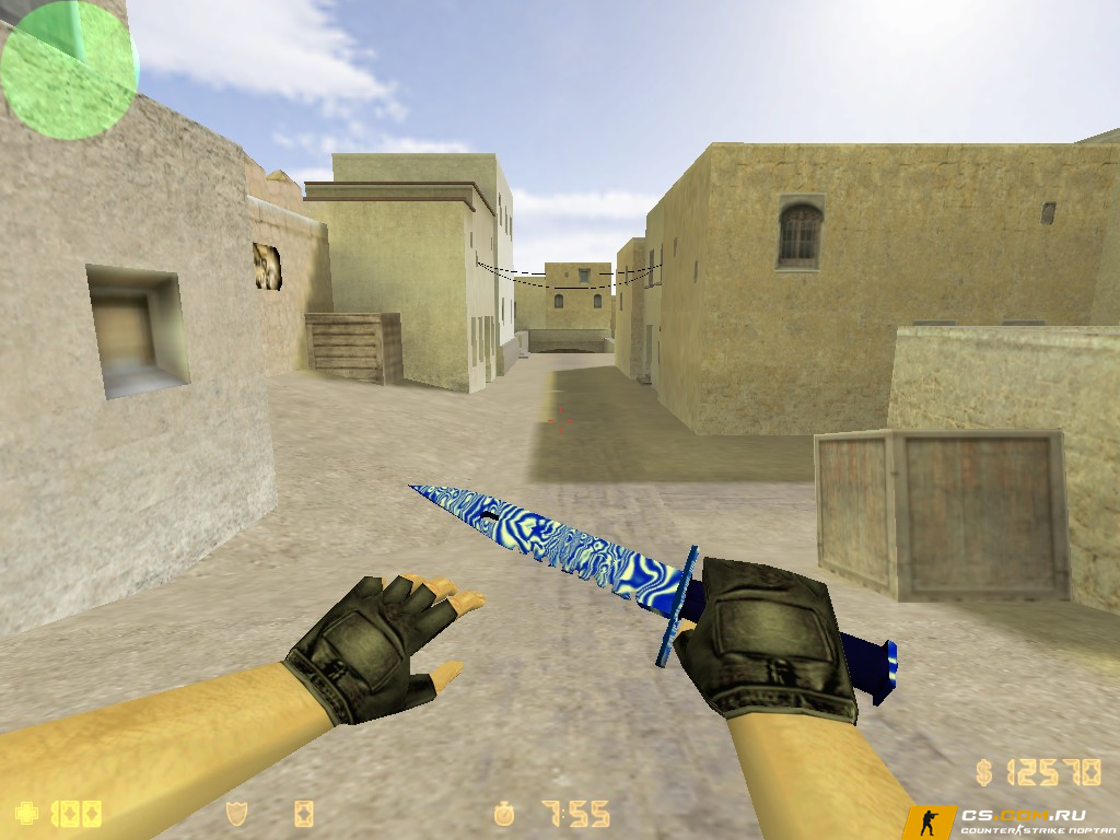 Модель Штык-нож «Steel Blue» для CS 1.6