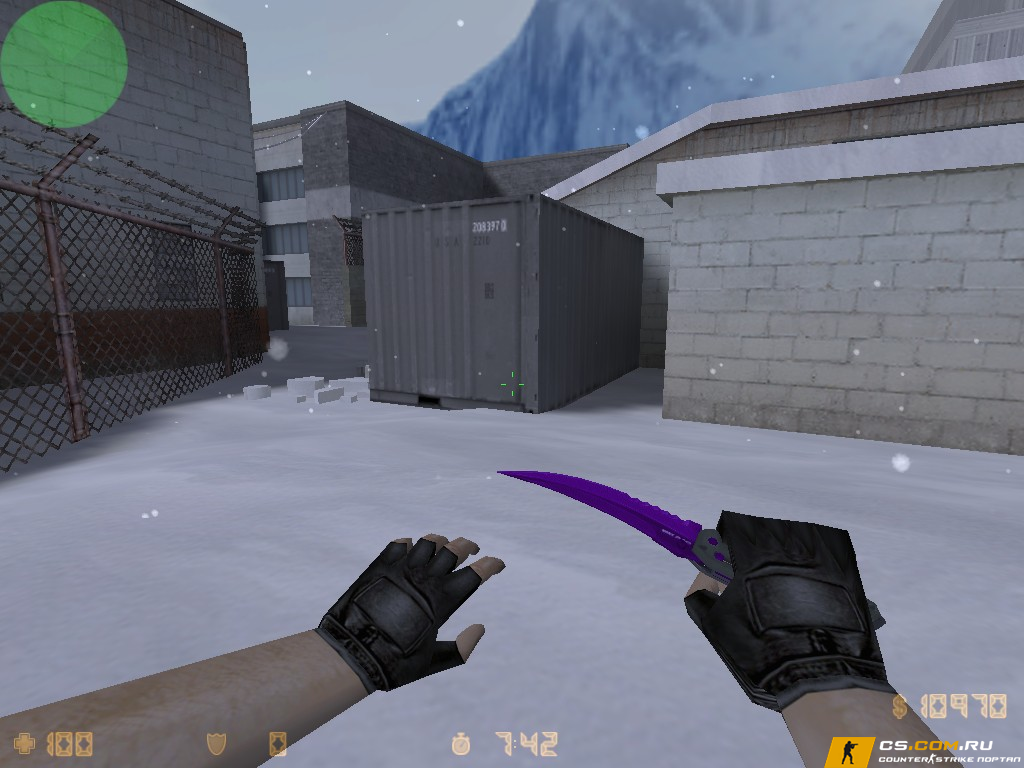 Модель Складной нож «Фиолетовое масло» для CS 1.6