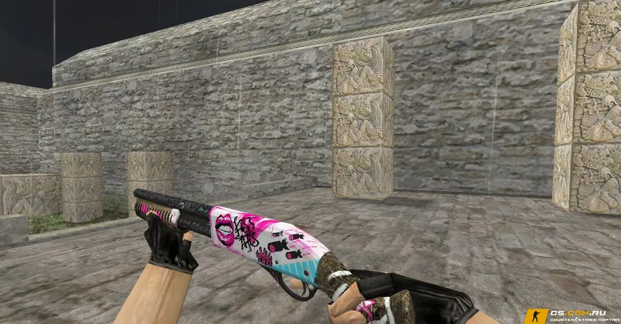 Модель HD Sawed-Off «Wasteland Princess» с анимацией осмотра для CS 1.6
