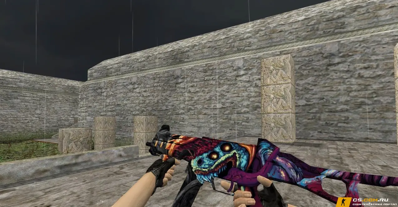 Модель HD UMP-45 «Hyper Beast» с анимацией осмотра для CS 1.6