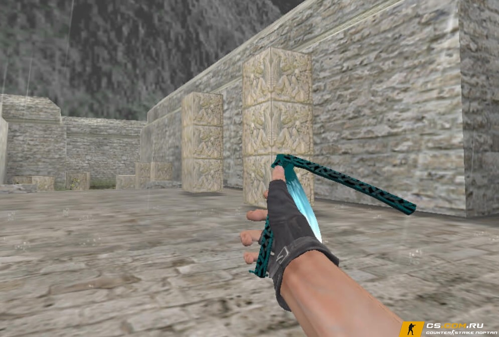 Модель Нож-бабочка «Dragon Glass» из Standoff 2 для CS 1.6