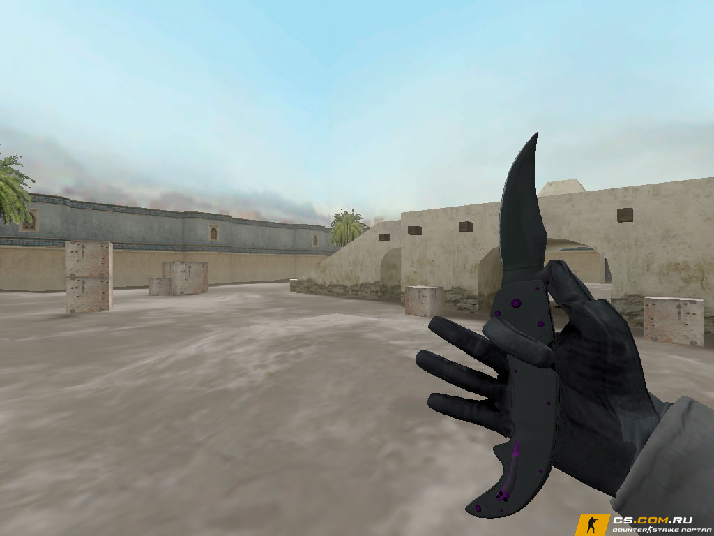 Модель ножа Фальшион «Ультрафиолет» для CS 1.6
