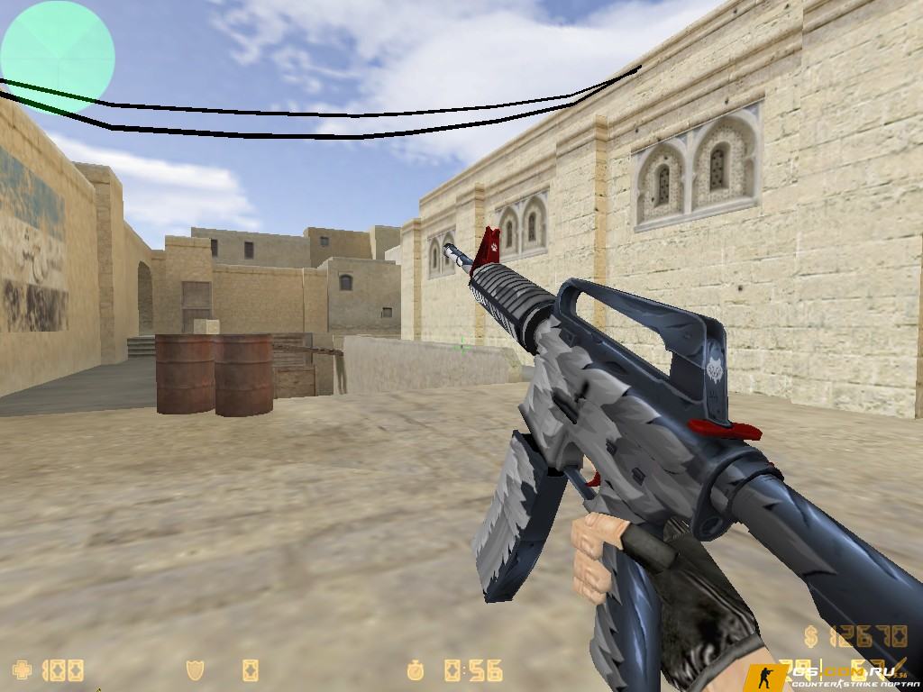 Модель M4A1-S «Белый клык» для CS 1.6