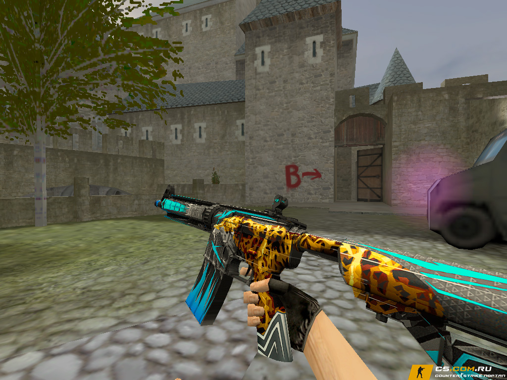 Модель М4А4 «Gury Jaguar» для CS 1.6