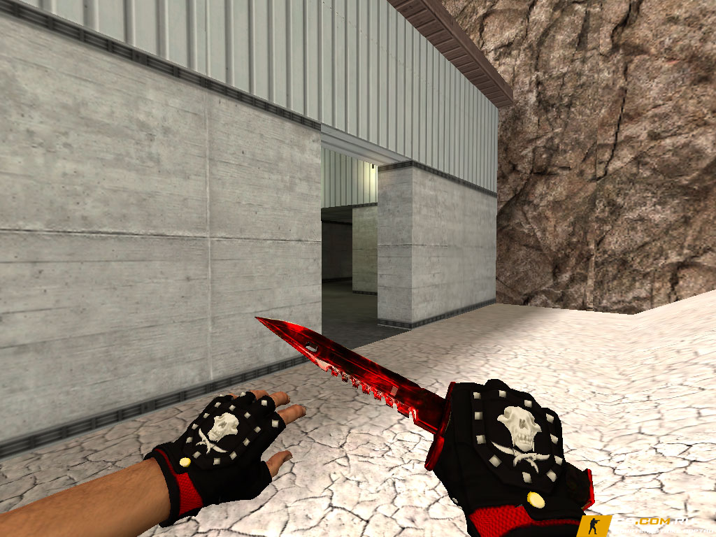 Модель «M9 Bayonet Gamma Doppler Red» для CS 1.6