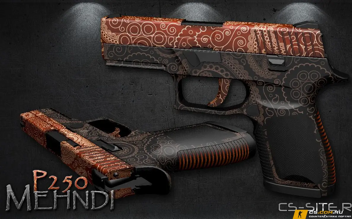 Модель P250 «Mehndi — Роспись» для CS 1.6