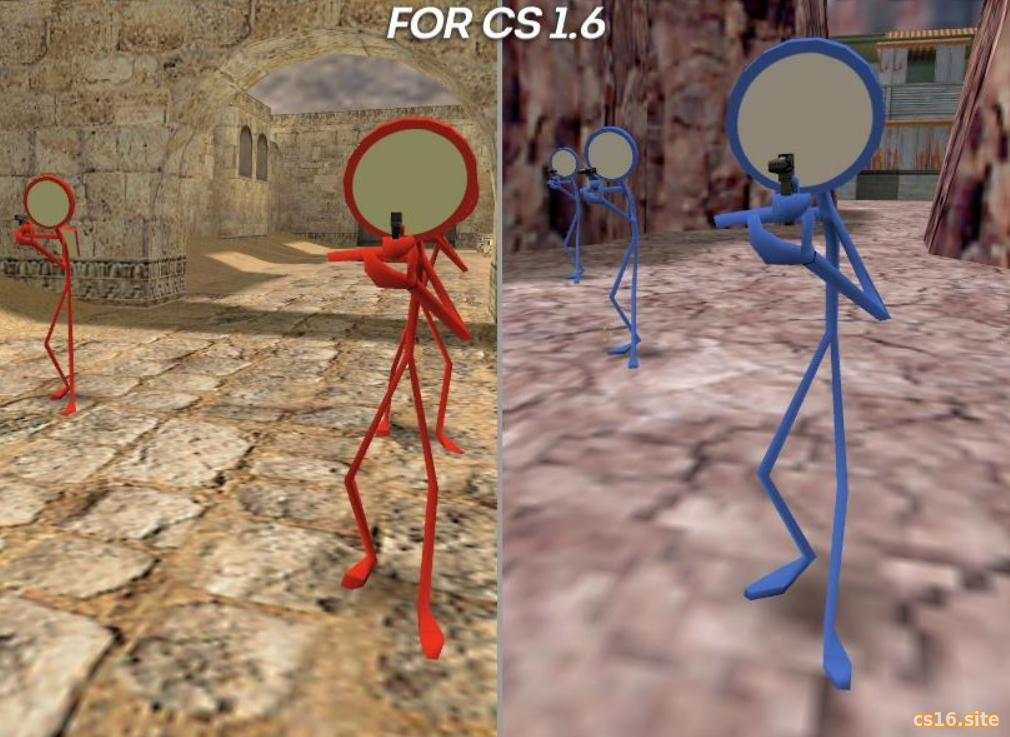 Модели игроков «Stickman» для CS 1.6