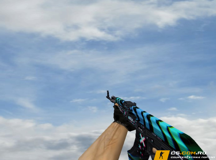 Пак оружия «Chromatic Aberration Candy Blue» для CS 1.6