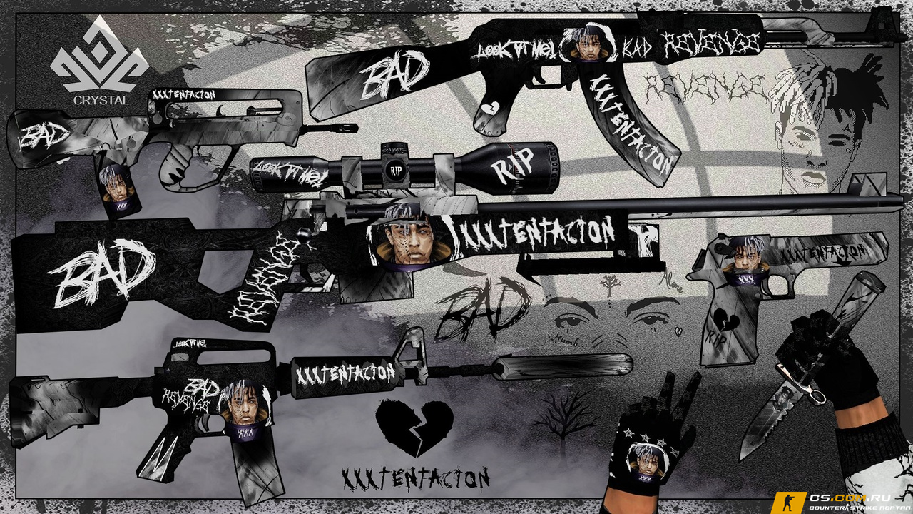 Пак оружия «XXXTentacion» для CS 1.6