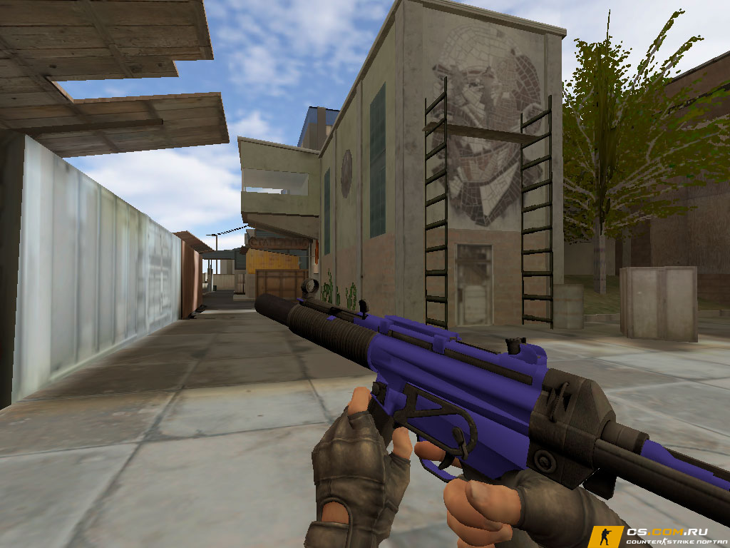 Модель MP5-SD Сапфир для CS 1.6