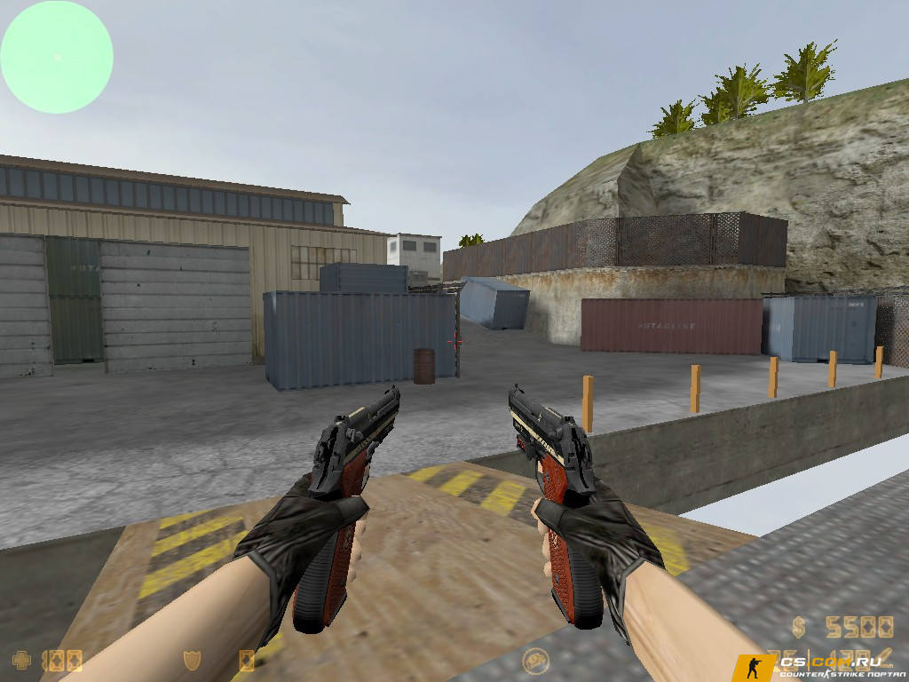 Модель Dual Berettas Товарищ: Военные Черные для CS 1.6