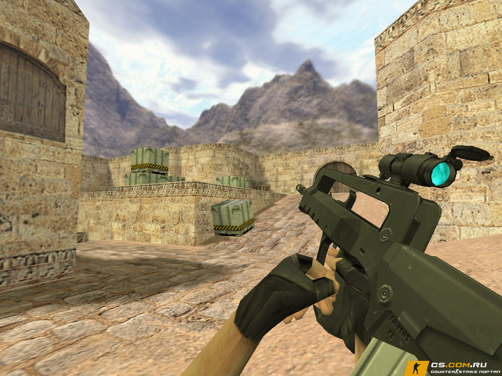 Модель Famas Синяя оптика для CS 1.6
