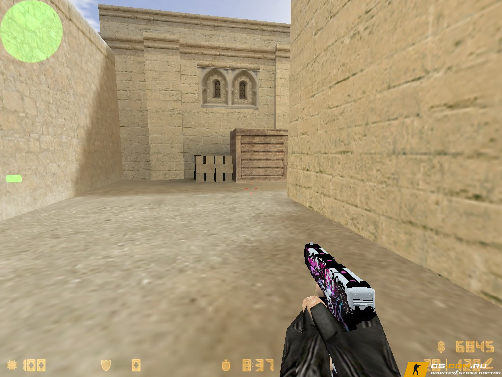 Модель Glock Неонуар для CS 1.6