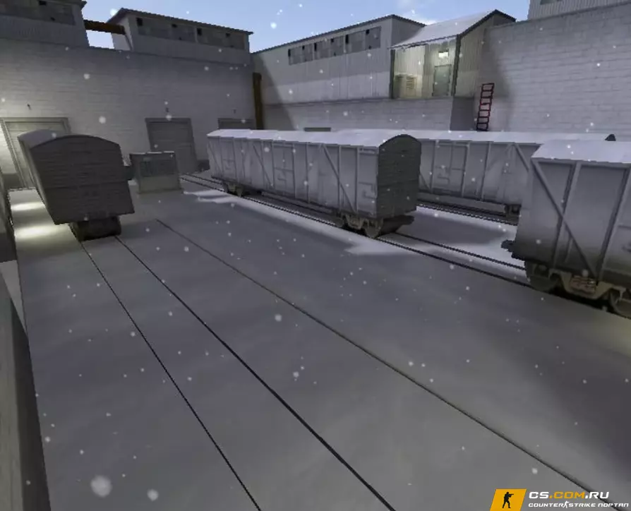 Карта «css_train_winter» для CS 1.6