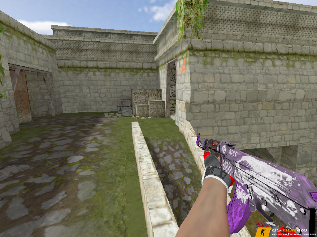 Модель «AK-47 Rise Purple» для CS 1.6