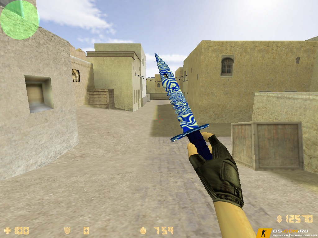 Модель Штык-нож «Steel Blue» для CS 1.6